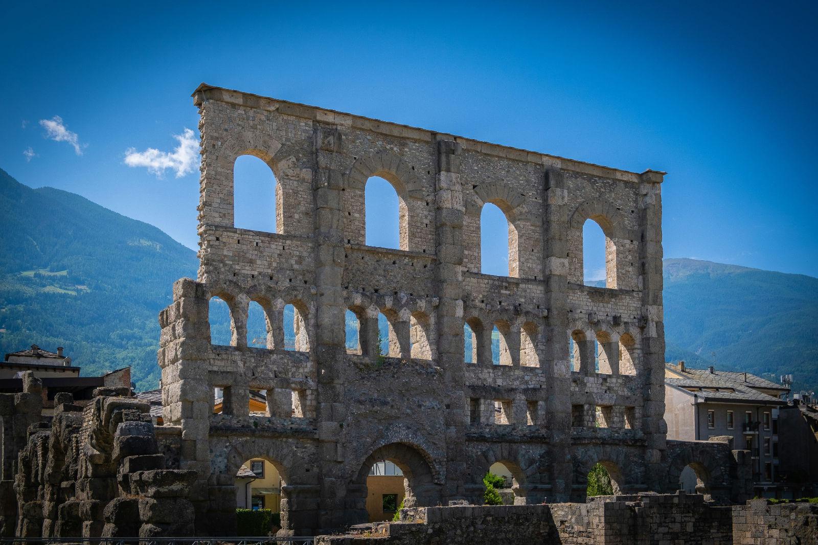 Valle d'Aosta, Aosta, rovine romane